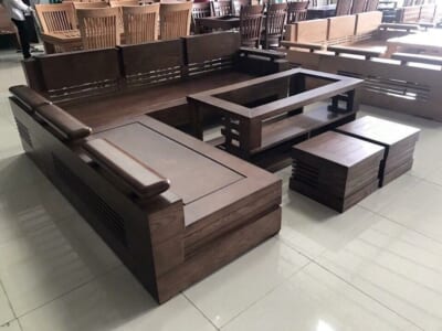 Mẫu Sofa Gỗ Hiện Đại HM-1025